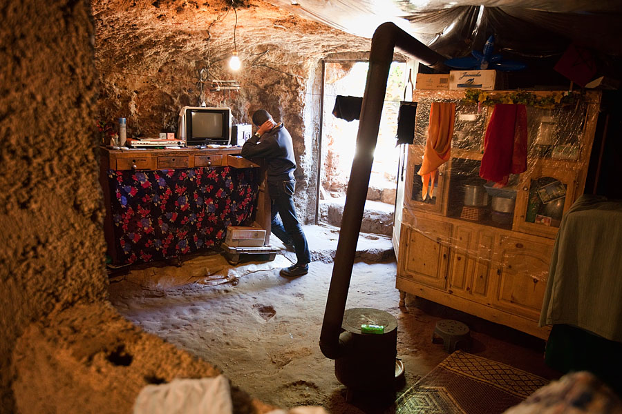  Zahra lives with her disabled sun now for almost 30 years in a cave
